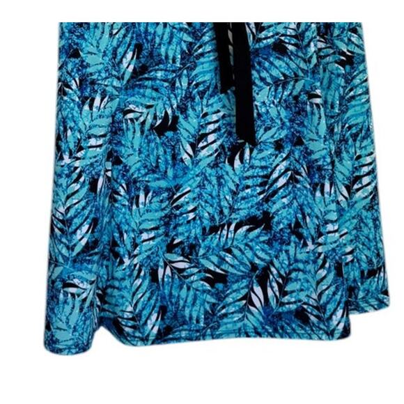 Not For Sale A Shore Fit Swimsuit Women 22W Blue One Piece Swim Dress Tropical - Picture 4 of 7